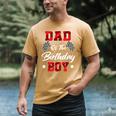 Race Car Dad Of The Birthday Boy Racing Family Pit Crew Men's Comfort Colors T-Shirt Mustard