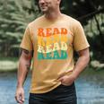 Read Read Read Read Book Lover Reading Bookworm Reader Men's Comfort Colors T-Shirt Mustard