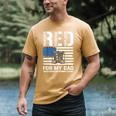 RED Friday For My Dad Military Veteran Deployed Men's Comfort Colors T-Shirt Mustard