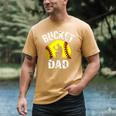 Retro Daddy Bucket Dad Softball Girl Men's Comfort Colors T-Shirt Mustard Retro Daddy Bucket Dad Softball Girl Men's Comfort Colors T-Shirt Mustard