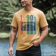 Retro Nineties Style Audio Tape Nostalgia Year 1990 Men's Comfort Colors T-Shirt Mustard