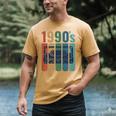 Retro Nineties Style Audio Tape Nostalgia Year 1990 Premium Tri-Blend Men's Comfort Colors T-Shirt Mustard Retro Nineties Style Audio Tape Nostalgia Year 1990 Premium Tri-Blend Men's Comfort Colors T-Shirt Mustard