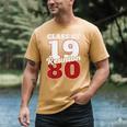 Reunion 1980 Class Of 1980 Reunion 80 Graduation 1980 Men's Comfort Colors T-Shirt Mustard