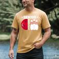Senior 2025 Bowling Player Class Of 2025 Graduation Seniors Men's Comfort Colors T-Shirt Mustard
