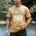 Senior Volleyball Dad Class Of 2025 Graduation Graduate Men's Comfort Colors T-Shirt Mustard