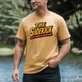 Sidekick Easy Halloween Matching Superhero Costume Dad Mom Men's Comfort Colors T-Shirt Mustard