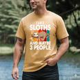 Sloth For Sloth Lover Men Women Kids Introvert Men's Comfort Colors T-Shirt Mustard Sloth For Sloth Lover Men Women Kids Introvert Men's Comfort Colors T-Shirt Mustard