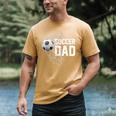 Soccer DAD Football Futbol Parents Goal Men's Comfort Colors T-Shirt Mustard