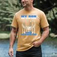 My Son Has Your Back Proud Air Force Dad Military Father Men's Comfort Colors T-Shirt Mustard