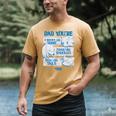 Sonic The Hedgehog Father's Day Dad Qualities Distressed Men's Comfort Colors T-Shirt Mustard