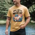 Sorry I Can’t Go I’m An Indoor Cat Couch Introvert Cat Men's Comfort Colors T-Shirt Mustard Sorry I Can’t Go I’m An Indoor Cat Couch Introvert Cat Men's Comfort Colors T-Shirt Mustard