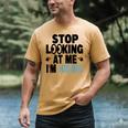 Stop Looking At Me I’m Hiding Sarcastic Introvert Joke Men's Comfort Colors T-Shirt Mustard Stop Looking At Me I’m Hiding Sarcastic Introvert Joke Men's Comfort Colors T-Shirt Mustard