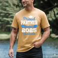Super Proud Partner Of 2025 Graduate Graduation Family Men's Comfort Colors T-Shirt Mustard