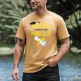 Tassel Worth The Hassle 2018 Graduation Quote Ylw Men's Comfort Colors T-Shirt Mustard