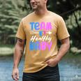 Team Healthy Baby Gender Reveal Pregnancy Mom Dad Men's Comfort Colors T-Shirt Mustard