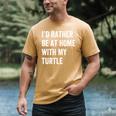 Turtle Owner Introvert Stay Home Men's Comfort Colors T-Shirt Mustard Turtle Owner Introvert Stay Home Men's Comfort Colors T-Shirt Mustard