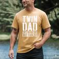 Twin Dad Shirt Men Dad Of Twins Fathers Day Men's Comfort Colors T-Shirt Mustard Twin Dad Shirt Men Dad Of Twins Fathers Day Men's Comfort Colors T-Shirt Mustard