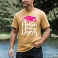 Two Degrees Hotter Graduation 2025 Diploma College Masters Men's Comfort Colors T-Shirt Mustard
