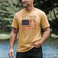Vet Bod Like Dad Bod But With More Back Pain US Flag Veteran Men's Comfort Colors T-Shirt Mustard Vet Bod Like Dad Bod But With More Back Pain US Flag Veteran Men's Comfort Colors T-Shirt Mustard