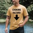Viral And Internet Meme Crude Gag Apparel Choking Hazard Adult Dad Joke Men's Comfort Colors T-Shirt Mustard