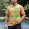 I Wear Kelly Green In My Memory Of My Dad Bile Duct Cancer Men's Comfort Colors T-Shirt Mustard I Wear Kelly Green In My Memory Of My Dad Bile Duct Cancer Men's Comfort Colors T-Shirt Mustard