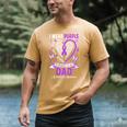 I Wear Purple In Memory Of My Dad Alzheimer's Awareness Men's Comfort Colors T-Shirt Mustard I Wear Purple In Memory Of My Dad Alzheimer's Awareness Men's Comfort Colors T-Shirt Mustard