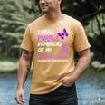 I Wear Purple In Memory Of My Daughter-In-Law Overdose Men's Comfort Colors T-Shirt Mustard I Wear Purple In Memory Of My Daughter-In-Law Overdose Men's Comfort Colors T-Shirt Mustard