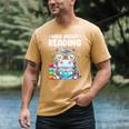 Wild About Reading Book Lover Hippo Men's Comfort Colors T-Shirt Mustard