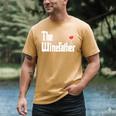 The Winefather Red Wine Tasting Fathers Day Dad Men's Comfort Colors T-Shirt Mustard