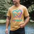 Women's I Wear Teal & Purple In Memory Of My Husband Men's Comfort Colors T-Shirt Mustard Women's I Wear Teal & Purple In Memory Of My Husband Men's Comfort Colors T-Shirt Mustard