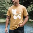 Yorkshire Terrier Papa Dog Puppy Doggie Pet Lover Yorkie Dad Men's Comfort Colors T-Shirt Mustard