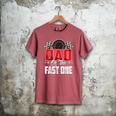1 Year Old Racing Car Fast One Birthday 1st Family Dad Men's Comfort Colors T-Shirt Crimson