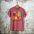 2025 Last Day Of School Autograph Kindergarten Graduation Men's Comfort Colors T-Shirt Crimson
