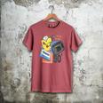 90s Retro Cassette And Walkman Nostalgia Graphic Tee Men's Comfort Colors T-Shirt Crimson