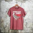 African Grey Parrot Dad Congo Bird Father Men's Comfort Colors T-Shirt Crimson