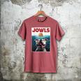 American Bulldog Jowls Burger Bully Dog Mom Dog Dad Men's Comfort Colors T-Shirt Crimson