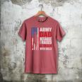 Army Dad Because I Raised A Man With Balls Men's Comfort Colors T-Shirt Crimson
