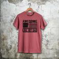 Awesome Like My Dad Fathers Day Usa Flag Dad Husband Family Men's Comfort Colors T-Shirt Crimson