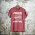 Awesome Like My Daughters Men Fathers Day Dad Men's Comfort Colors T-Shirt Crimson Awesome Like My Daughters Men Fathers Day Dad Men's Comfort Colors T-Shirt Crimson