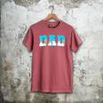 Baseball Dad Ice Cream Drip Happy Fathers Day Men's Comfort Colors T-Shirt Crimson