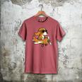 Beagle Flying a Plane Pilot Airplane Dog Mom Dad Men's Comfort Colors T-Shirt Crimson