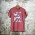 Best Dad Ever Men's Comfort Colors T-Shirt Crimson