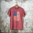 Best Dad Ever US American Flag For Father's Day Men Men's Comfort Colors T-Shirt Crimson