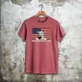 Best Dog Dad Ever American Flag American Bully Dad Men's Comfort Colors T-Shirt Crimson