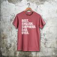 Best English Shepherd Dad Ever Dog Owner Daddy Father's Day Men's Comfort Colors T-Shirt Crimson