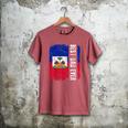Best Haitian Dad Ever Haiti Daddy Father's Day Men's Comfort Colors T-Shirt Crimson
