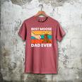 Best Moose Dad Ever Moose Men's Comfort Colors T-Shirt Crimson