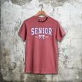 Blue Bow Coquette Floral Senior 2026 Graduation Class Men's Comfort Colors T-Shirt Crimson
