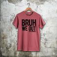 Bruh We Out 4th Graders Fourth Grade Graduation Class 2026 Men's Comfort Colors T-Shirt Crimson
