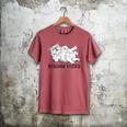 Bulldog Rolling Fatties Dog Mom Dad Owner Men's Comfort Colors T-Shirt Crimson